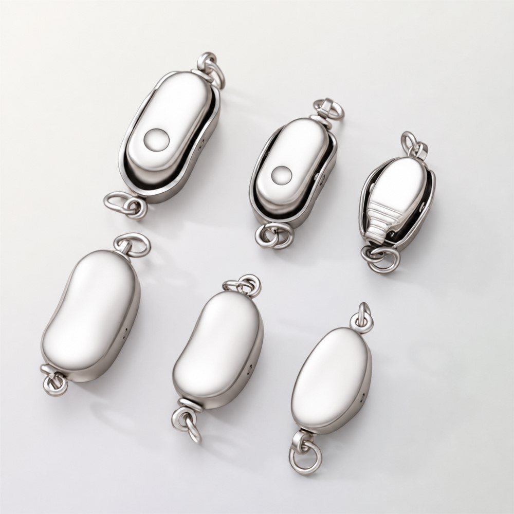 2/5Pcs Stainless Steel Peanut  - Pearl Trim Chain 评论和价格