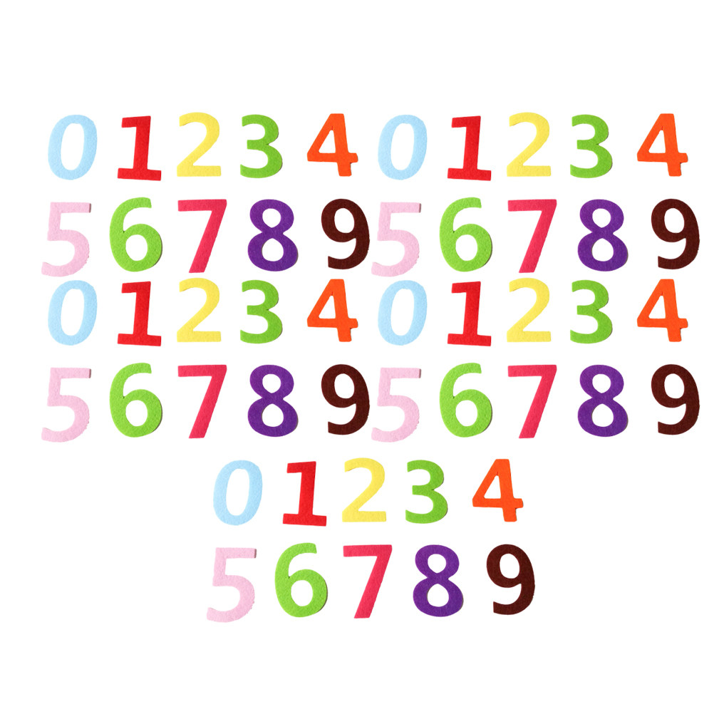 5Sets Felt Letter Number Decor - Embellishment Glue Craft 评论和价格