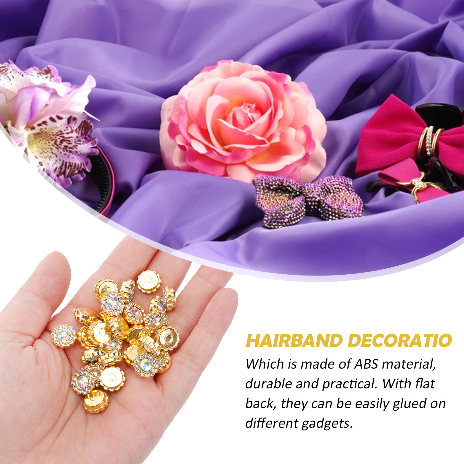 50Pcs Pearl Flower Disc Access - Embellishment Glue Craft 评论和价格