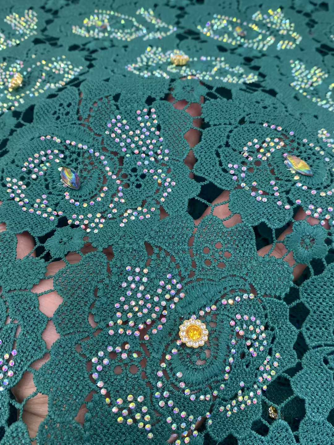 Latest Cord Guipure Lace Fabri - Crystal Mesh Fabric 评论和价格